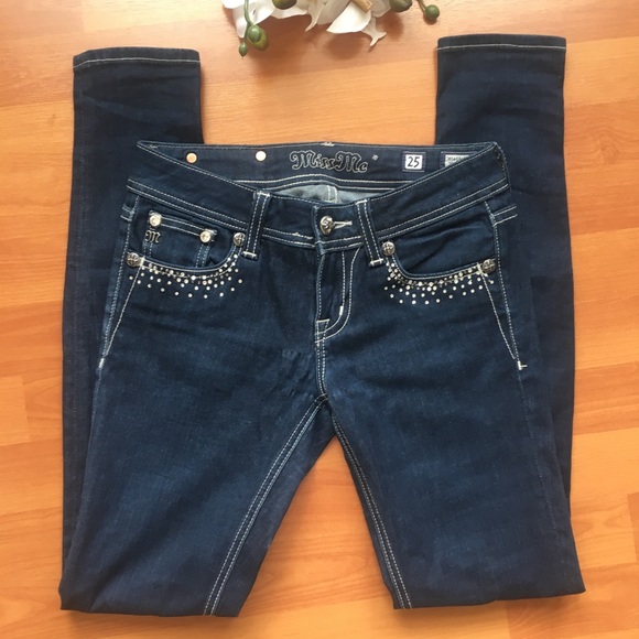 Miss me skinny rhinestones jegging jean 25 - Picture 2 of 5